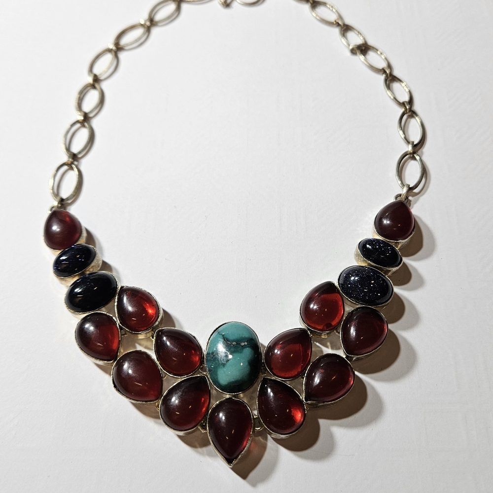 Elegant Muli Gemstone Necklace